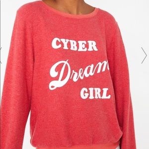 NWT WILDFOX cyber dream girl baggy shirt sz xs